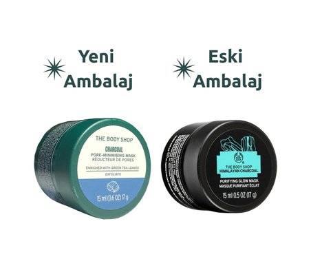 The Body Shop Charcoal Toksinlerden Arındırıcı Gözenek Küçültücü Işıltı Veren Maske 15 Ml/himalayan Yeni Ambalaj