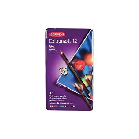 Derwent Coloursoft Kuruboya Seti 12'li (0701026)