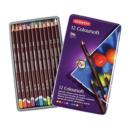 Derwent Coloursoft Kuruboya Seti 12'li (0701026)