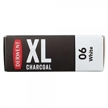 Derwent XL Charcoal Kömür Füzen Blok White (No:06)