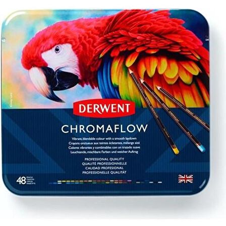 DERWENT CHROMAFLOW 48'Lİ METAL KUTU YENİ