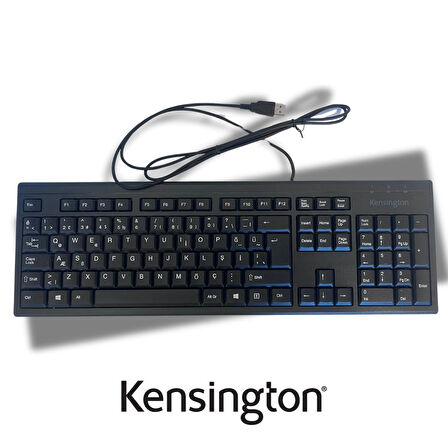 Kensington KB100 EQ Kablolu Tam Boy Türkçe Klavye Sürdürülebilir Seçim K63727TR