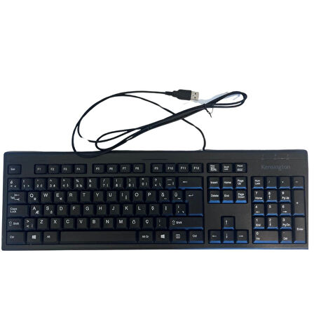 Kensington KB100 EQ Kablolu Tam Boy Türkçe Klavye Sürdürülebilir Seçim K63727TR