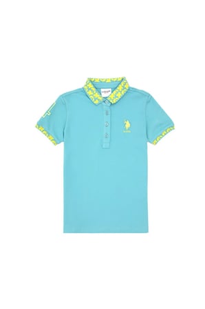 Kız Çocuk  Polo Yaka Basic Tişört 50283284-VR090