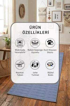 K356 Milad Laci Salon Mutfak Yatak Odası Dijital Baskı Yolluk Halı