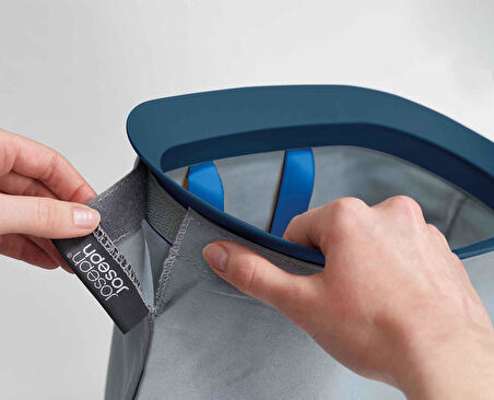 Joseph Joseph Tota 90 L Trio 3 Bölmeli Çamaşır Ayırma Sepeti Siyah  