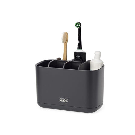 Joseph Joseph EasyStore Büyük Diş Fırçası Kabı Mat Siyah (70599)