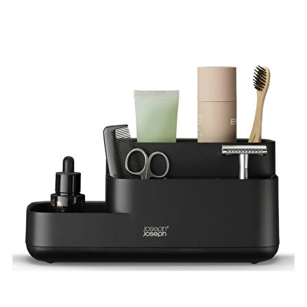 Joseph Joseph EasyStore Banyo Düzenleyici Mat Siyah