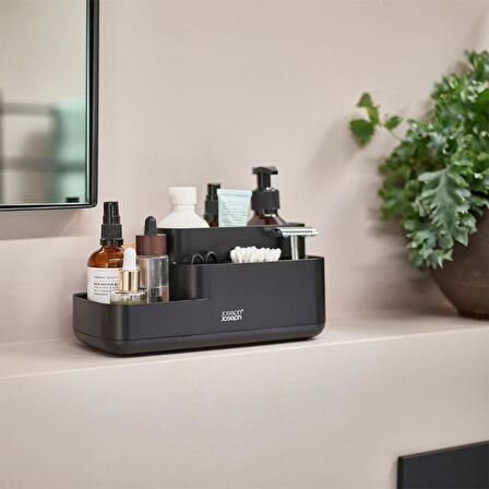 Joseph Joseph EasyStore Banyo Düzenleyici Mat Siyah