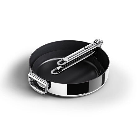 Joseph Joseph 1000019 Space 3 Katmanlı Paslanmaz Çelik Seramik Kaplama 3 Parça Kızartma Tavası Seti