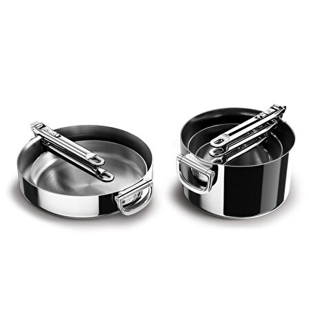 Joseph Joseph Space 3 Katmanlı Paslanmaz Çelik 12 Parça Tencere Tava Seti