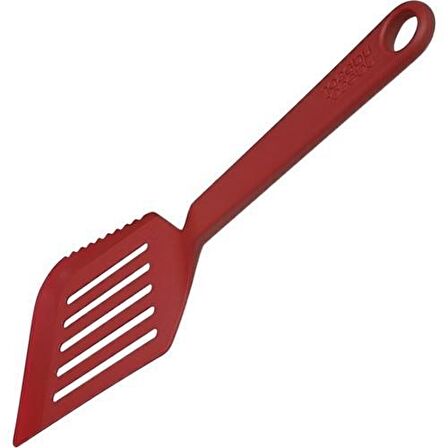 Joseph Joseph 10052 Tırtıklı Ağızlı Geniş Spatula Kırmızı