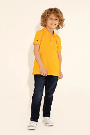 Erkek Çocuk Turuncu Basic Polo Yaka Tişört 50284814-VR051
