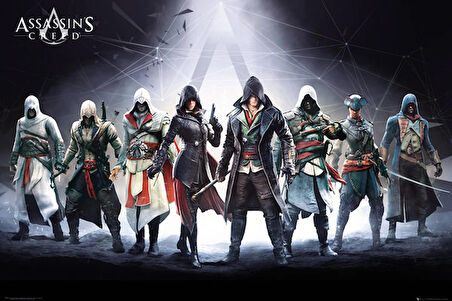 ASSASSINS CREED CHARACTERS MAXI POSTER İTHAL)