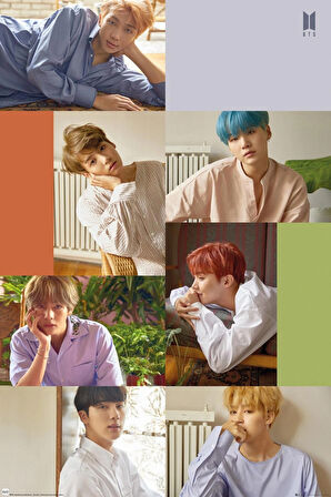 BTS GROUP COLLAGE MAXI POSTER (İTHAL)