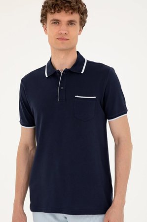 Erkek Regular Fit Polo Yaka  Tişört 50287108-VR013