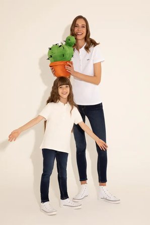 Kız Çocuk Fıstık Polo Yaka Basic Tişört 50288501-VR087