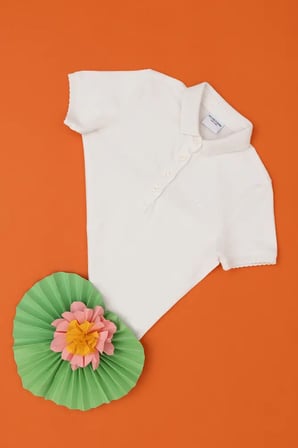 Kız Çocuk Fıstık Polo Yaka Basic Tişört 50288501-VR087