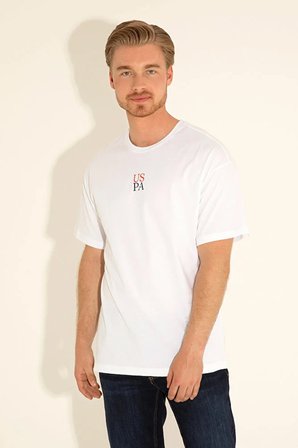Erkek Comfort Fit Bisiklet Yaka  Tişört 50289221-VR013