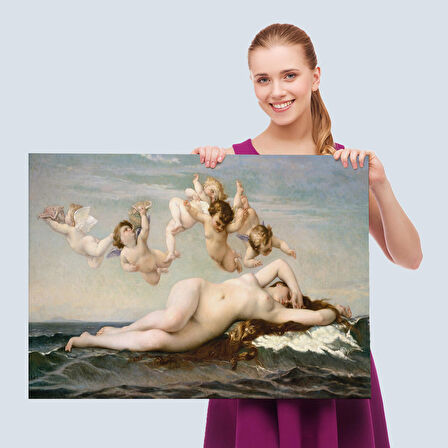 Alexandre Cabanel'in Venüsün Doğuşu İsimli Eseri Kanvas Duvar Tablosu, The Birth Of Venus-5028