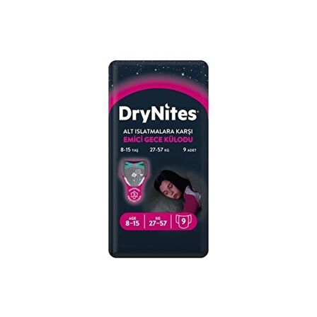 HUGGİES DRY NİTES LARGE FOR GİRL 8X9