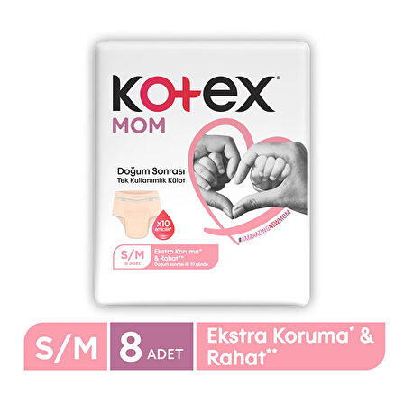 Kotex Mom Doğum Sonrası Emici Külot S/M (8X6)