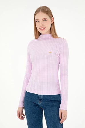 Kadın  Dik Yaka Sweatshırt 50292421-VR041