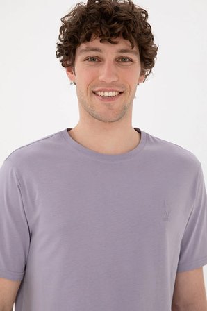 Erkek Regular Fit Bisiklet Yaka  Basic Tişört 50294224-VR024
