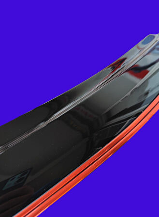 Fiat Egea Sedan Çift Sıra Kırmızı Kromlu Cam Rüzgarlığı