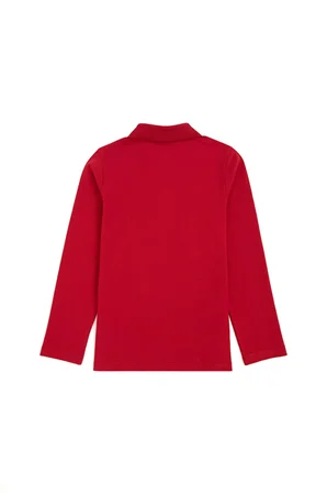Kız Çocuk  Polo Yaka Basic Sweatshirt 50296377-VR030