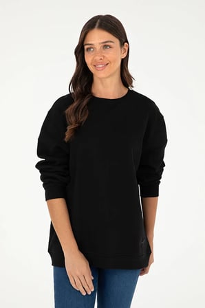 Kadın  Bisiklet Yaka Sweatshirt 50297060-VR046