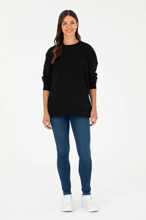 Kadın  Bisiklet Yaka Sweatshirt 50297060-VR046