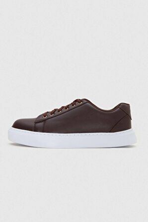 Twn Kahverengi Kalın Beyaz Tabanlı Sneaker Ayakkabi 0EC09ORT0378 0EC09ORT0378