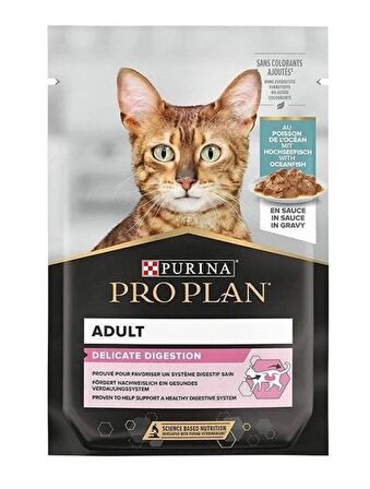 Pro Plan Pouch Delicate Okyanus Balıklı Yetişkin Kedi Konservesi 85 gr