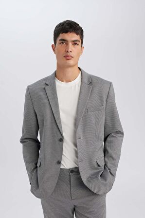 Modern Fit Astarlı Blazer Ceket