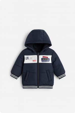 Çocuk Mont Kapüşonlu Mont Fermuarlı Mont 5-8 Yaş