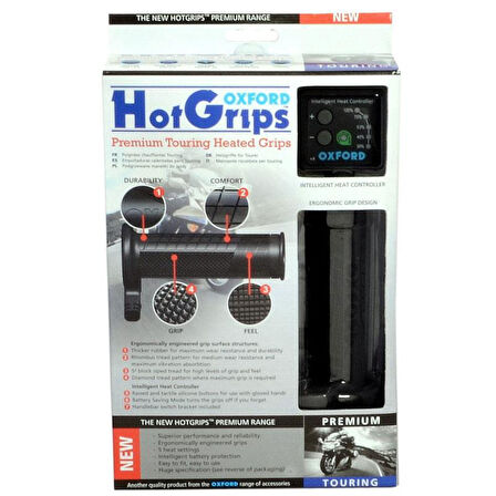 Oxford Motosiklet HotGrips Premium Toring Elcik Isitma OF691