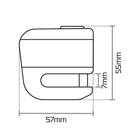 Oxford Motosiklet Micro XA5 Alarmli Disk Kilidi LK214