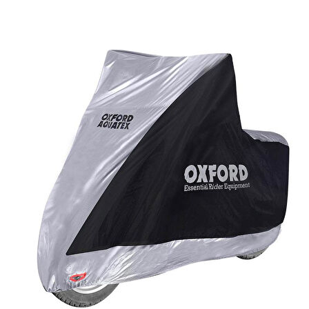 Oxford Motosiklet Scooter Ekranli Aquatex Kilif Small Siyah-Gri CV216