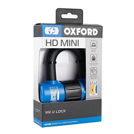 Oxford Motosiklet HD Mini U-Kilit 14mm LK181 