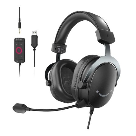 Fifine Ampligame H9 Mikrofonlu 7.1 Siyah RGB Gaming Kulaklik