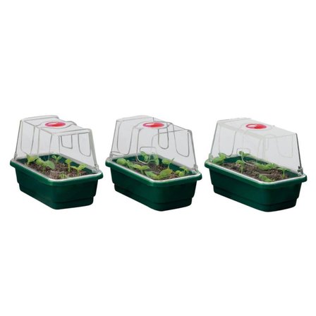 Garland High Dome Mini Sera 3 Parça Çimlendirme Seti Yeşil 10x17x13 cm