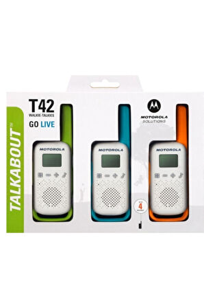 Motorola Talkabout T42 Pmr Telsiz 3'lü