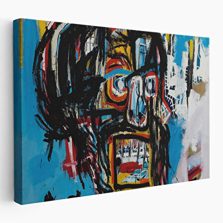 Jean Michel Basquiat'in Untitled Kafatası Kanvas Tablo-5031