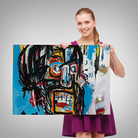 Jean Michel Basquiat'in Untitled Kafatası Kanvas Tablo-5031