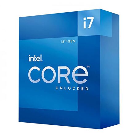 INTEL CORE İ7-12700K 3.60Ghz 25MB 12.Nesil 1700p BOX (FANSIZ)