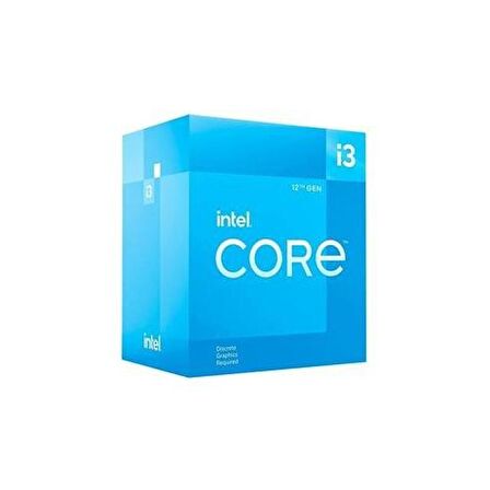 Intel Core İ3 12100F 3.3 Ghz 4 Çekirdek 12Mb Cache Lga1700 Soket 10Nm Kutulu Box