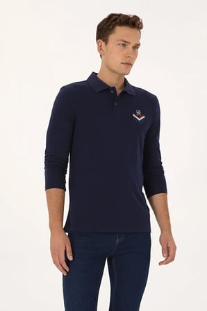 Erkek Regular Fit Polo Yaka  Sweatshirt 50324801-VR033