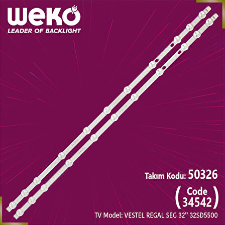 WKSET-5326 34542X2  32 NDV REV1.1 2 ADET LED BAR