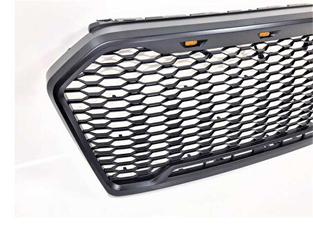 Ford Ranger T8 Yeni Tip Panjur (Turuncu Led & Siyah Harfler)